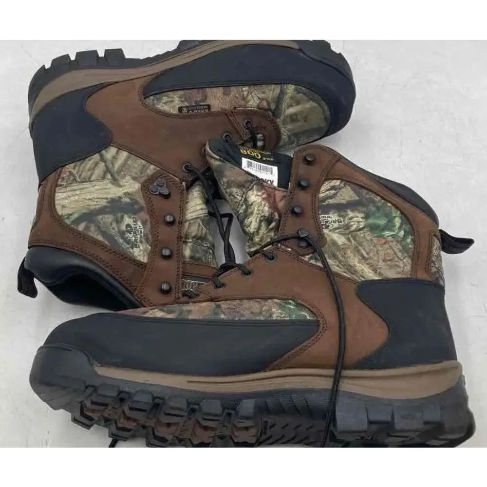 ROCKY CORE 800G Waterproof Insulated Hunting Boots Mossy Oak Mens 13W Wide NWT